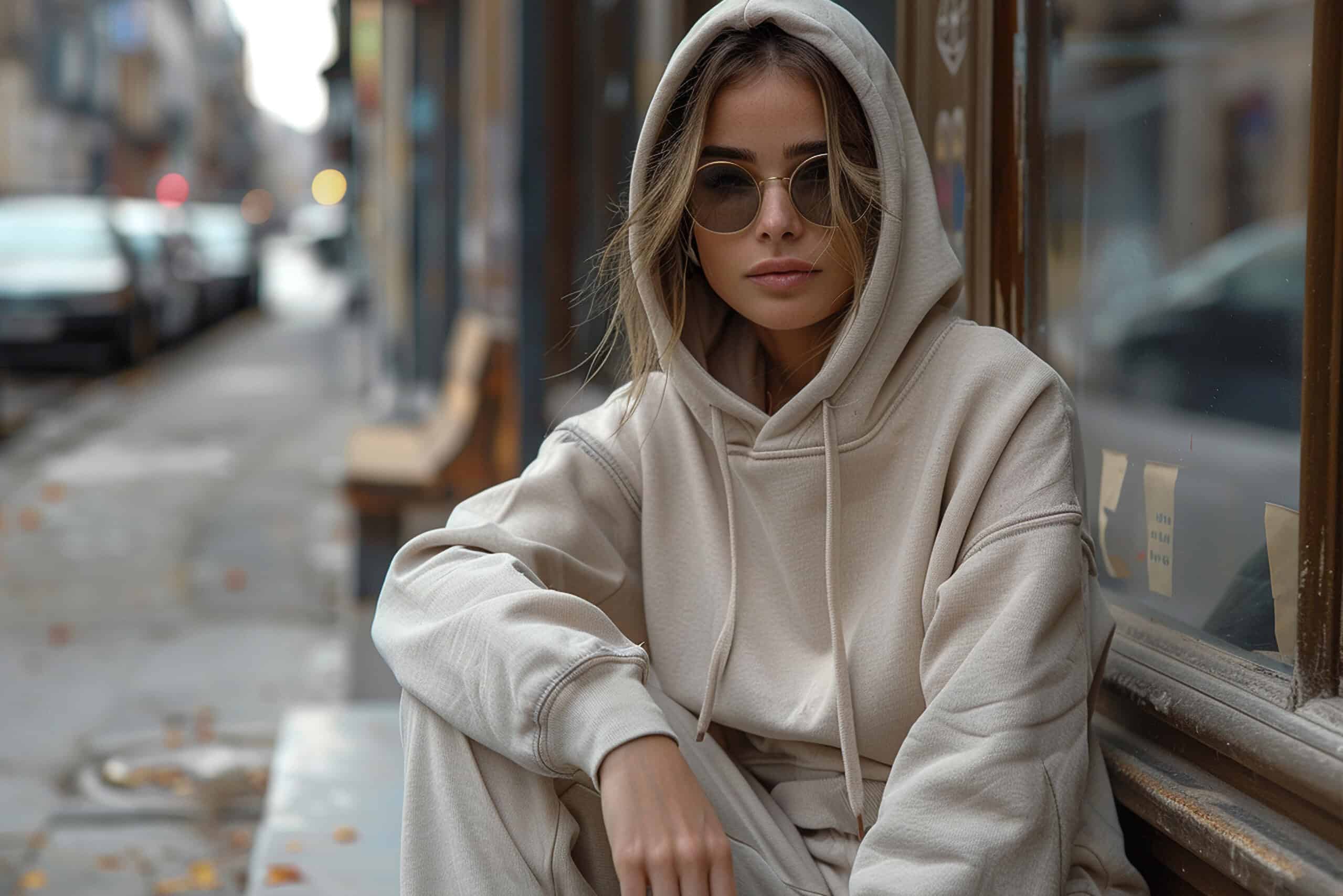 woman wearing casual wear and sunglasses