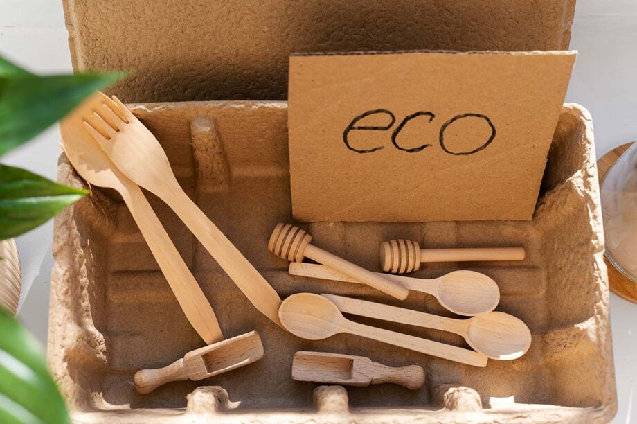 Zero waste wooden utensils