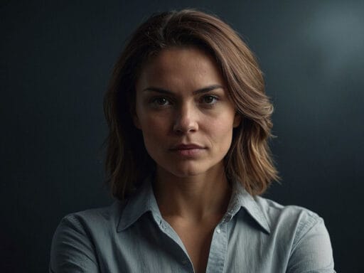 close up of a woman wearing a blue shirt needing to build confidence