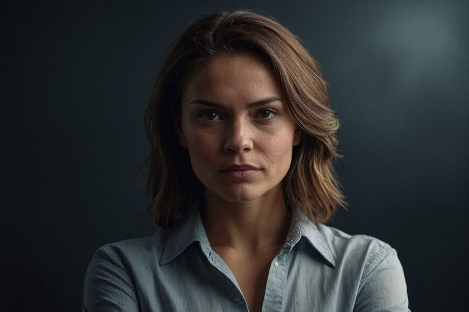 close up of a woman wearing a blue shirt needing to build confidence