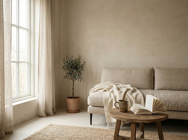 living alone well calm minimalist living space with natural light and neutral tones